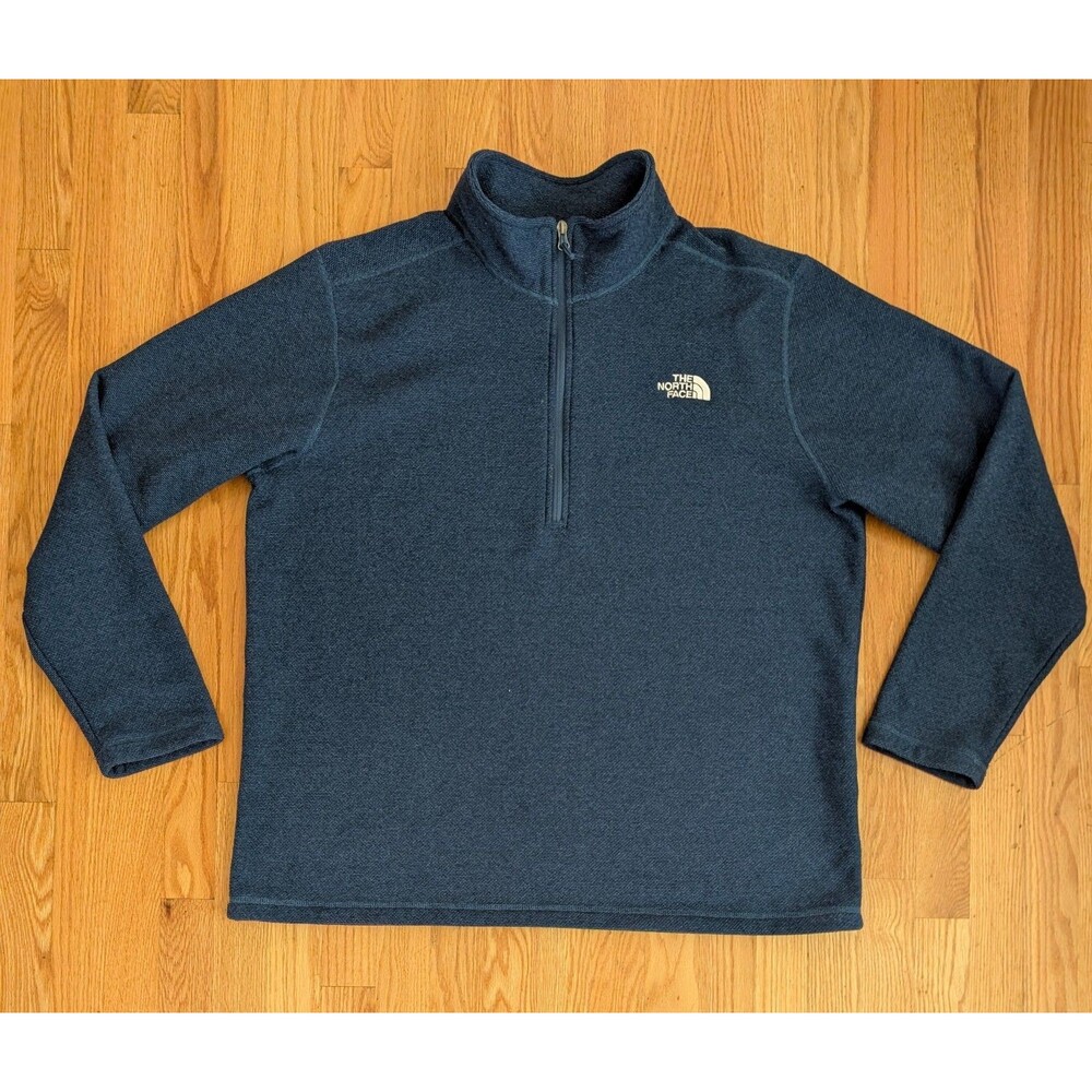 The North Face Jacket Mens XXL Textured Cap Rock Quarter Zip Fleece Pullover